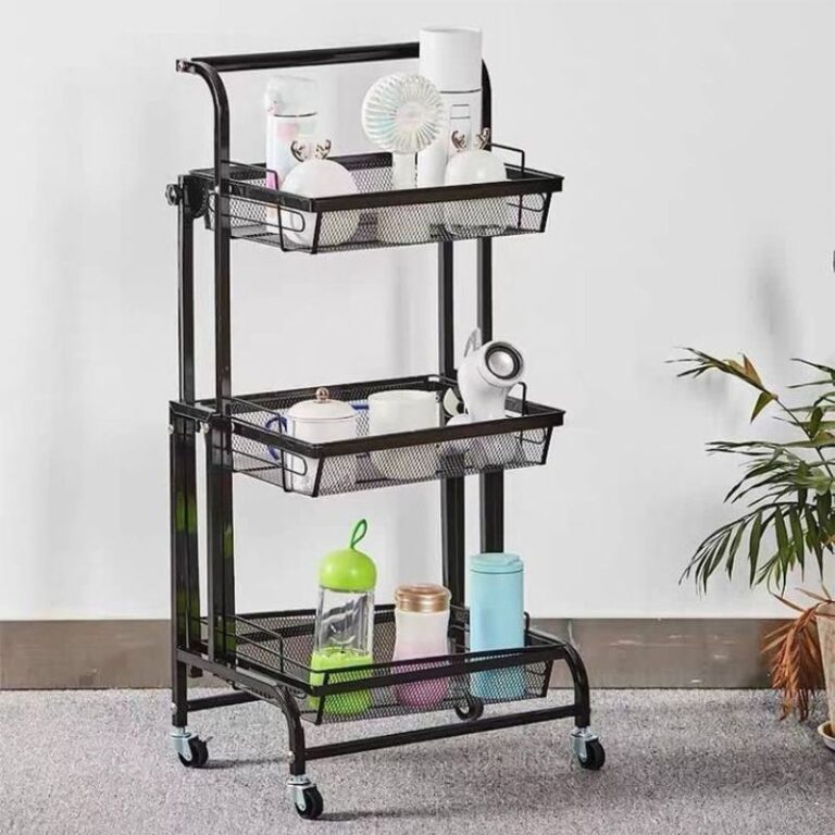 Clinson FlexiCart™ – Chariot 3-en-1 Pliable et Mobile | Rangement Intelligent pour la Maison