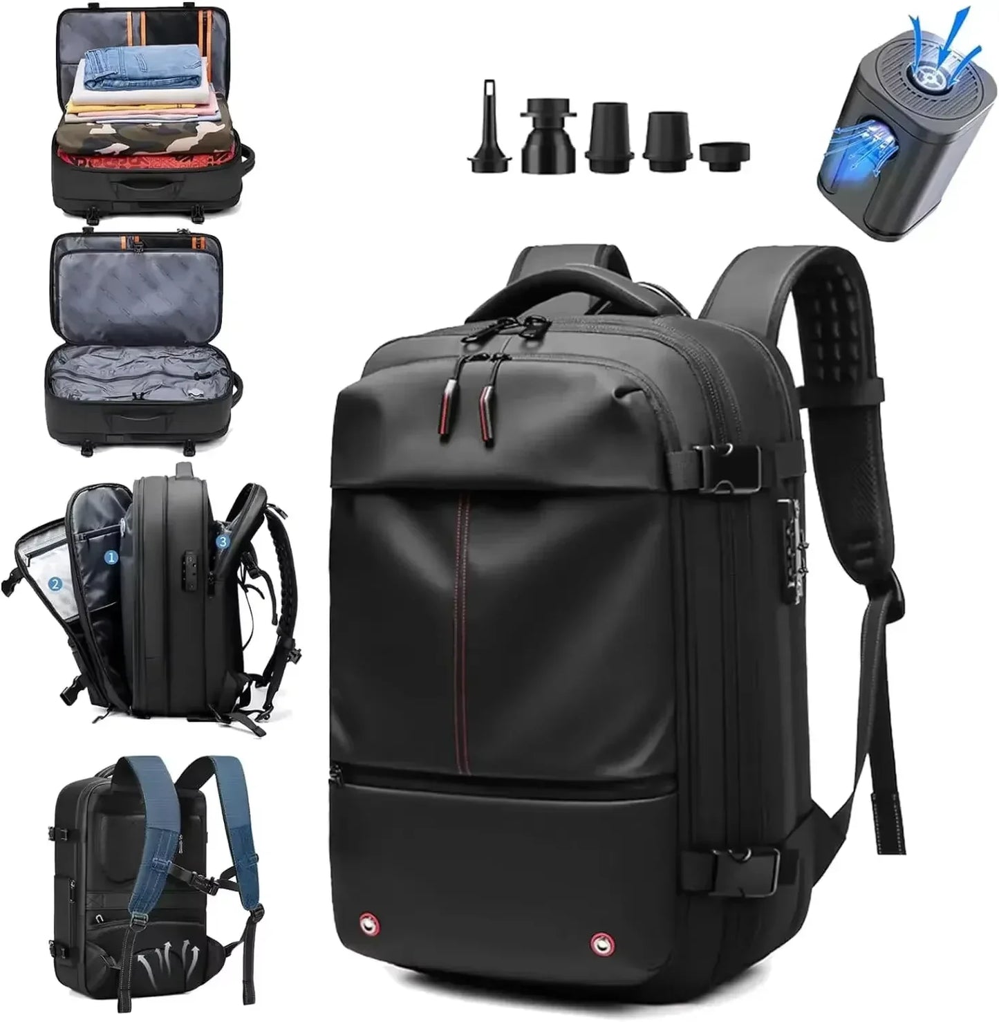 Vivosee Air Backpack avec serrure et pompe