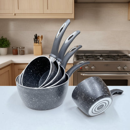 Ensemble de casseroles effet pierre