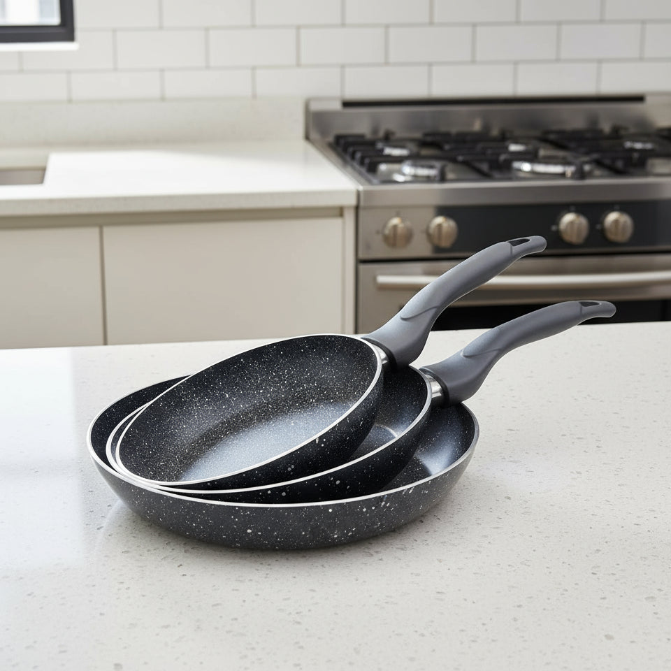 Set de 3 Poêles Effet Pierre