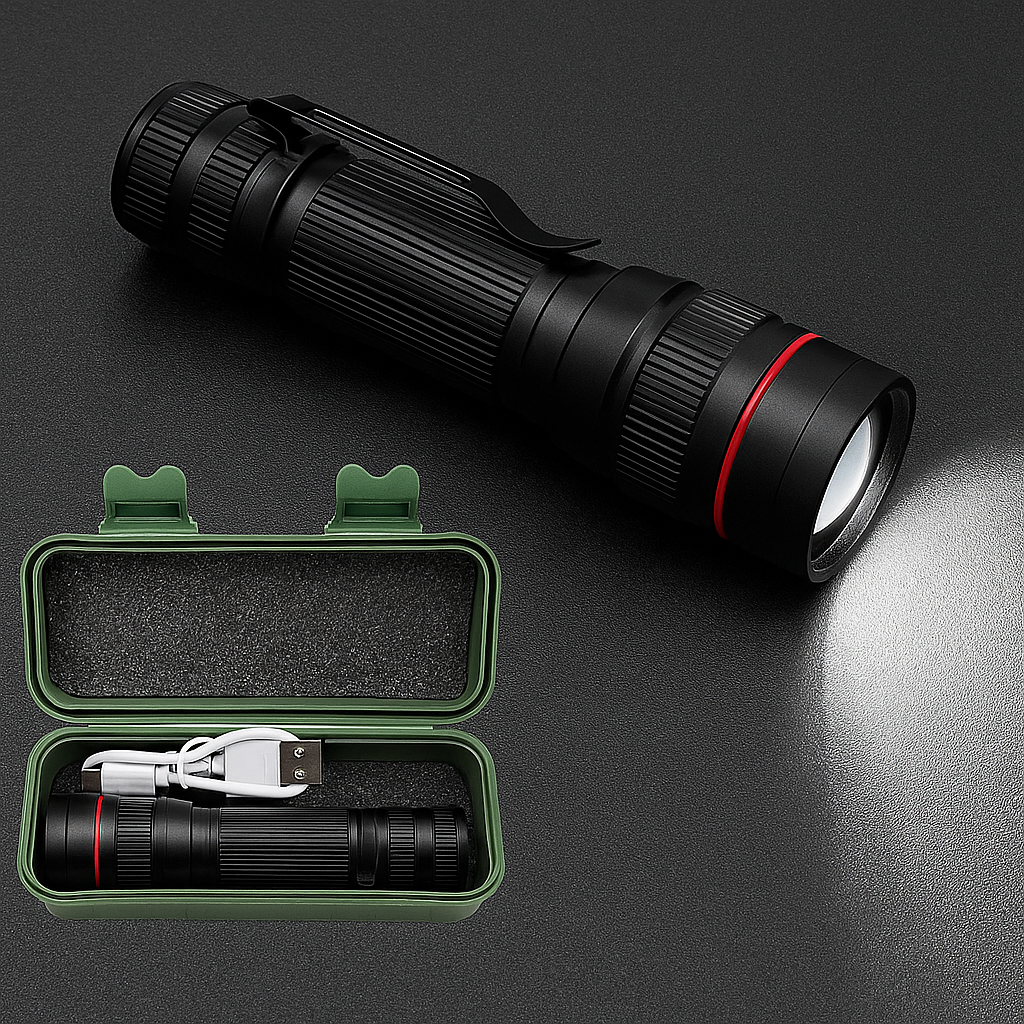 Lampe de Poche Hauteur et Luminosité – Illuminez Votre Chemin avec Puissance