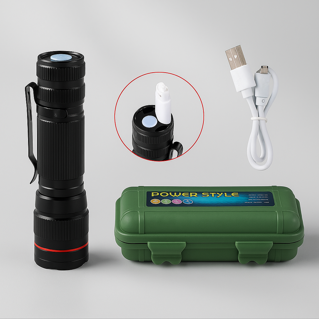 Lampe de Poche Hauteur et Luminosité – Illuminez Votre Chemin avec Puissance