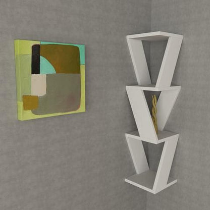 Zena - Blanc & Noyer | Qamiria Decor