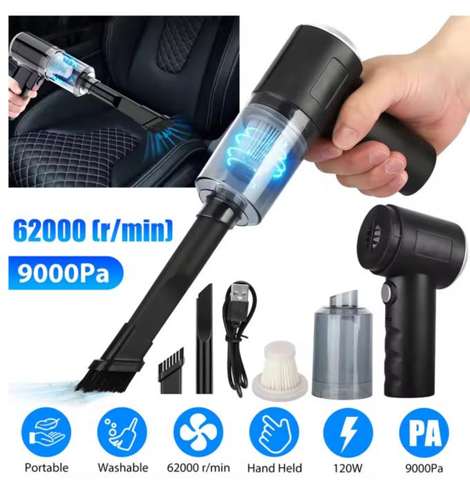 مكنسة كهربائية محمولة للمنزل والسيارة