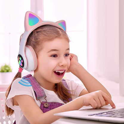 سماعات رأس لاسلكية أذن القطة